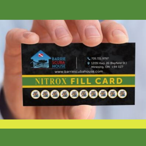 Nitrox Fill Card